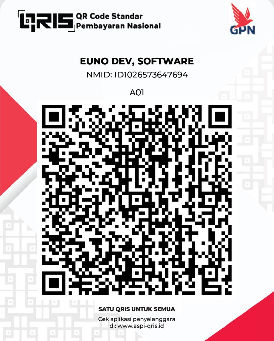 QRIS EUNO DEV, SOFTWARE
